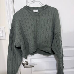 Sunday Best Cable Knit Sweater - Gray